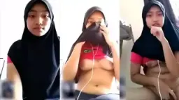 VCS Aisyah 4_BG Hijab Baju Merah Video by BebasIndo