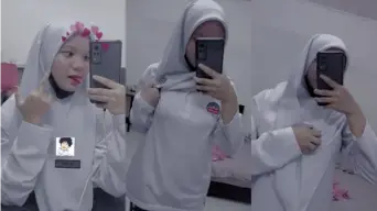 Daun Masih Muda Hijab Pap Toket Menonjolnya