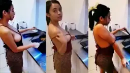 Miera Masak Sambil Pamer Uting Video by HQporner